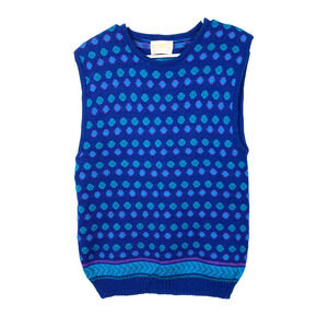 Vintage Pendleton Wool Polka Dot Blend Golf Pullover Sweater Vest Large